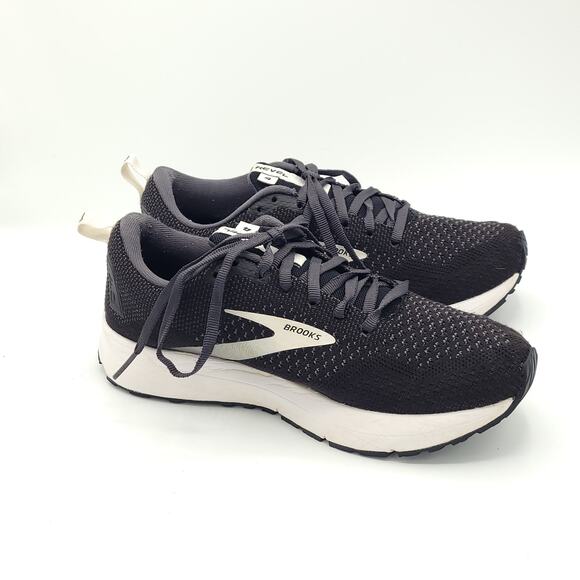 Brooks Revel 4 Hybrid Running Black Oyster Silver men\'s size 8 main image 5